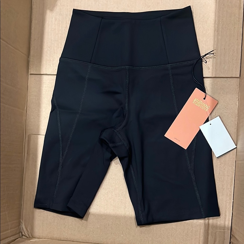 High-Waisted Black Girlfriend Collective biker Shorts